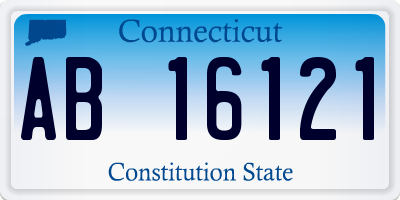 CT license plate AB16121