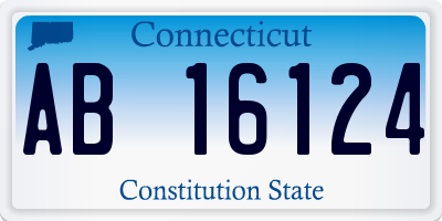 CT license plate AB16124