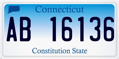 CT license plate AB16136