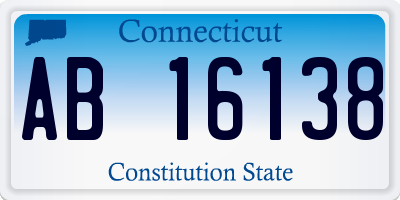 CT license plate AB16138