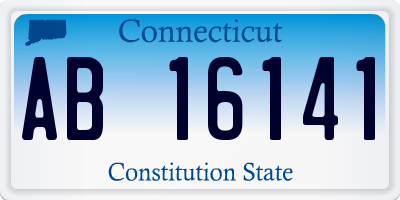 CT license plate AB16141