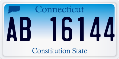 CT license plate AB16144