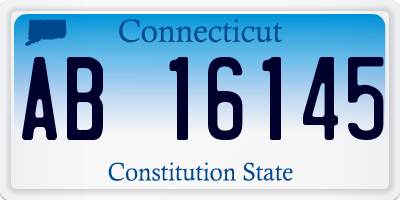 CT license plate AB16145