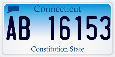 CT license plate AB16153