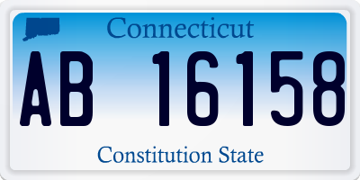 CT license plate AB16158