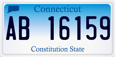 CT license plate AB16159