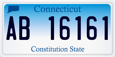 CT license plate AB16161