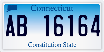 CT license plate AB16164