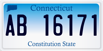 CT license plate AB16171