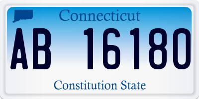CT license plate AB16180