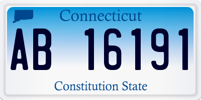 CT license plate AB16191