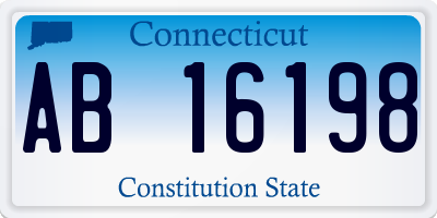 CT license plate AB16198