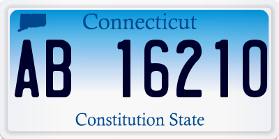 CT license plate AB16210