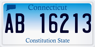 CT license plate AB16213