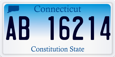 CT license plate AB16214