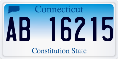 CT license plate AB16215