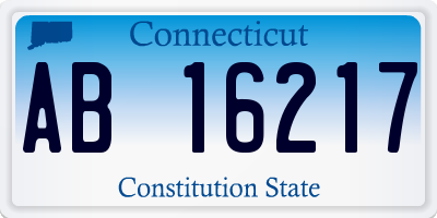 CT license plate AB16217
