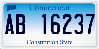 CT license plate AB16237