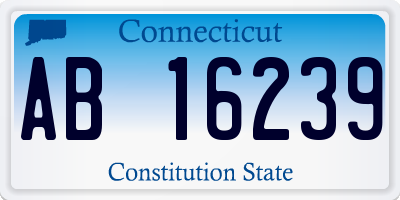 CT license plate AB16239