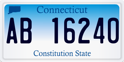 CT license plate AB16240