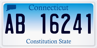 CT license plate AB16241
