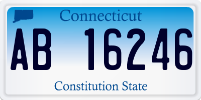 CT license plate AB16246