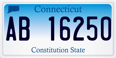 CT license plate AB16250