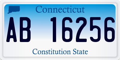 CT license plate AB16256