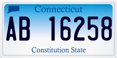 CT license plate AB16258