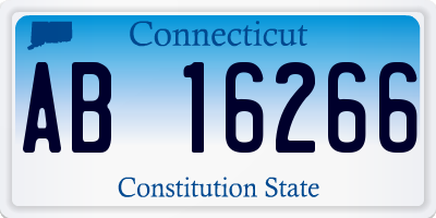CT license plate AB16266