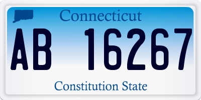 CT license plate AB16267