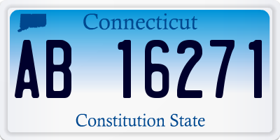 CT license plate AB16271