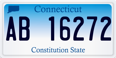 CT license plate AB16272