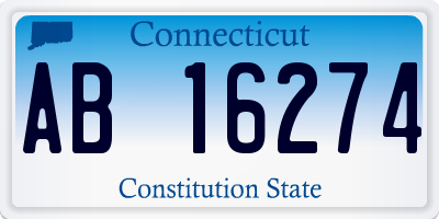CT license plate AB16274