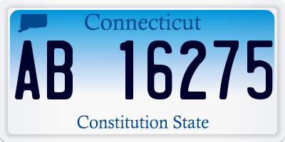 CT license plate AB16275