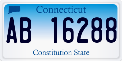 CT license plate AB16288