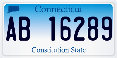 CT license plate AB16289