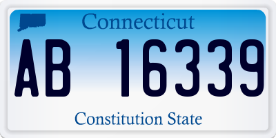 CT license plate AB16339