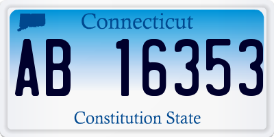 CT license plate AB16353