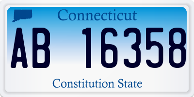 CT license plate AB16358