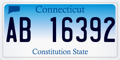 CT license plate AB16392