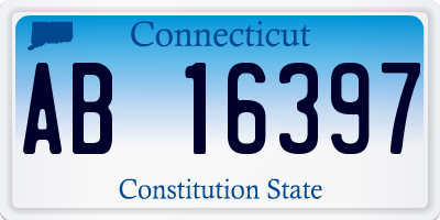 CT license plate AB16397