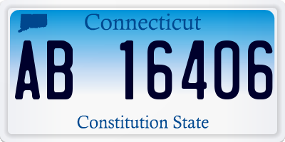 CT license plate AB16406