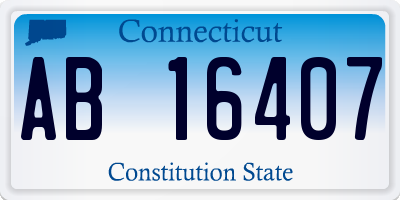 CT license plate AB16407