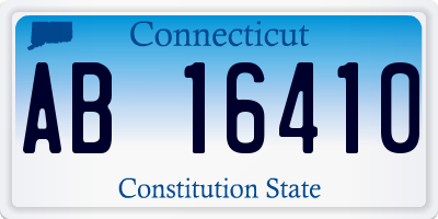 CT license plate AB16410