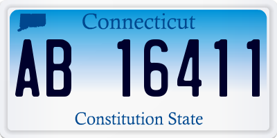 CT license plate AB16411