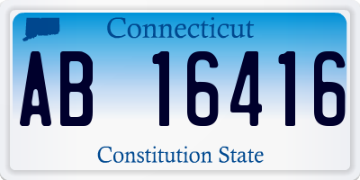 CT license plate AB16416