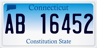 CT license plate AB16452