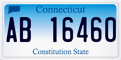 CT license plate AB16460