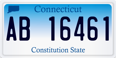 CT license plate AB16461